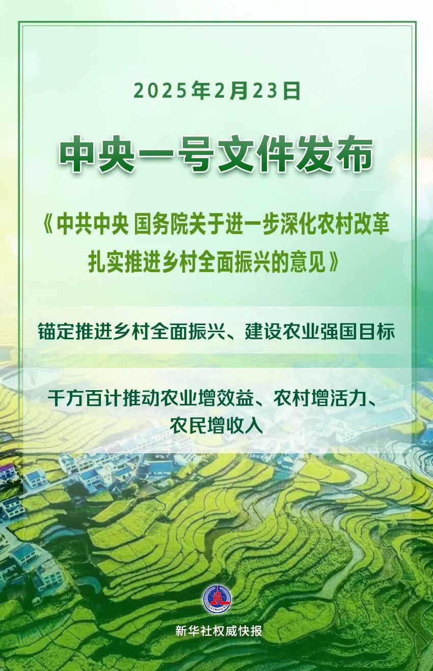2025年中央一號文件發布